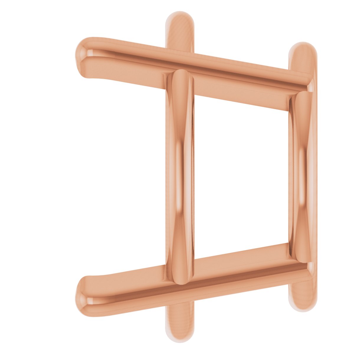 Round 4-Prong Earring Setting