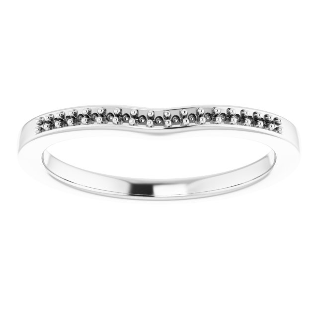Band Mounting for 8x8 mm Square Ring view 3