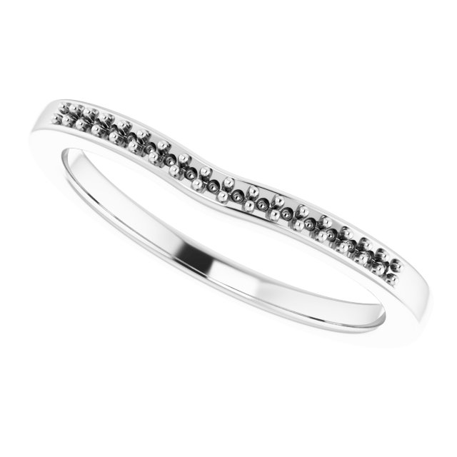 Band Mounting for 8x8 mm Square Ring view 5