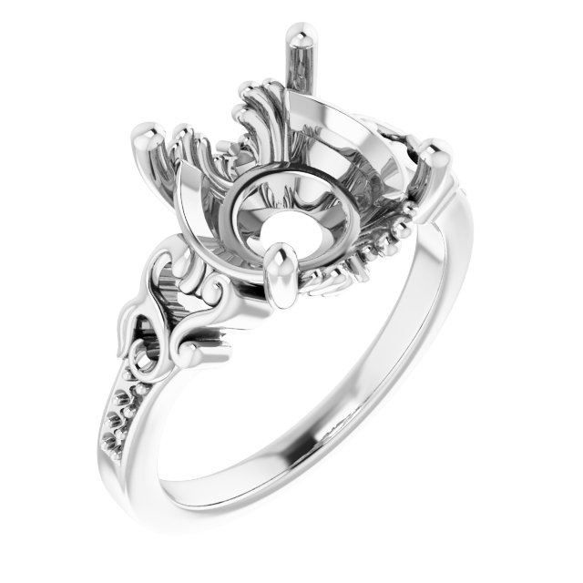 Accented Engagement Ring