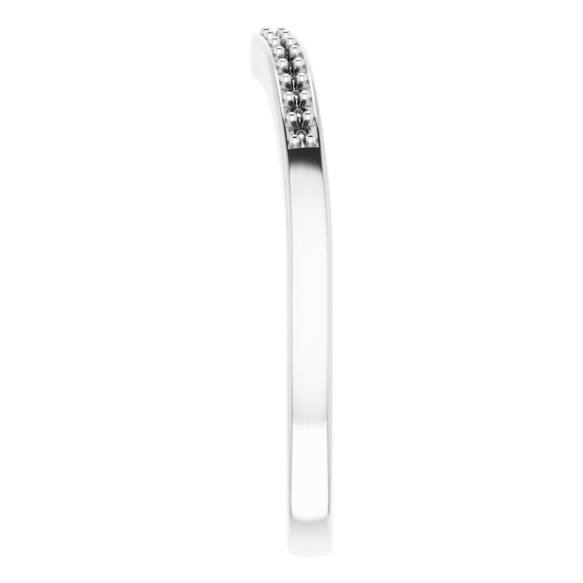 Band Mounting for 8x8 mm Square Ring view 4