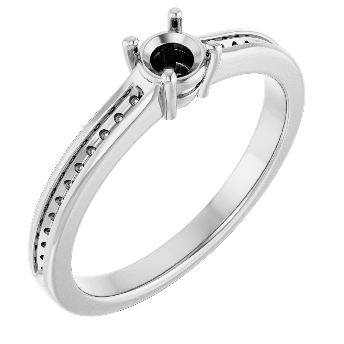 Accented Engagement Ring