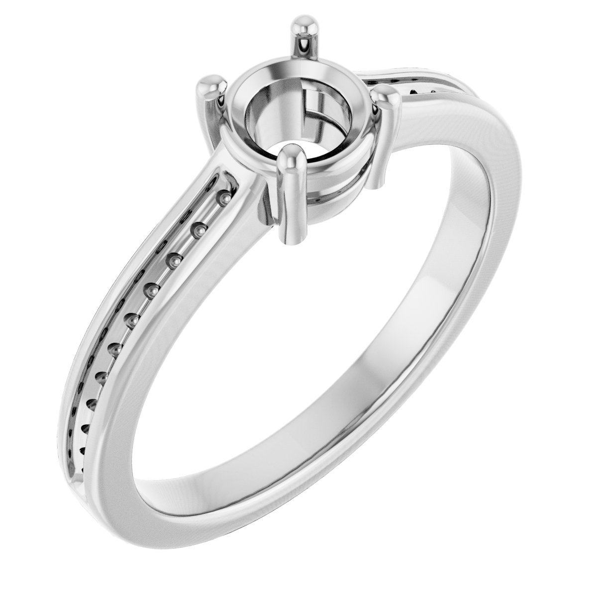 Accented Engagement Ring
