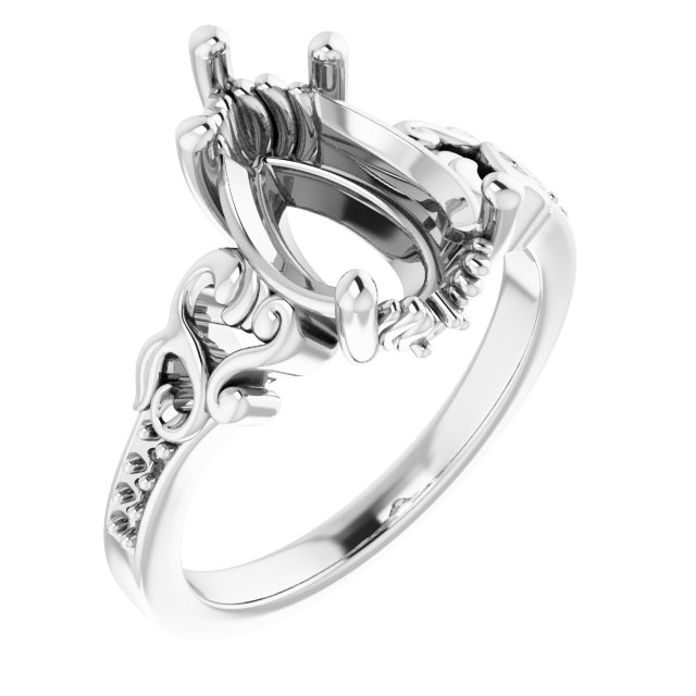 Accented Engagement Ring