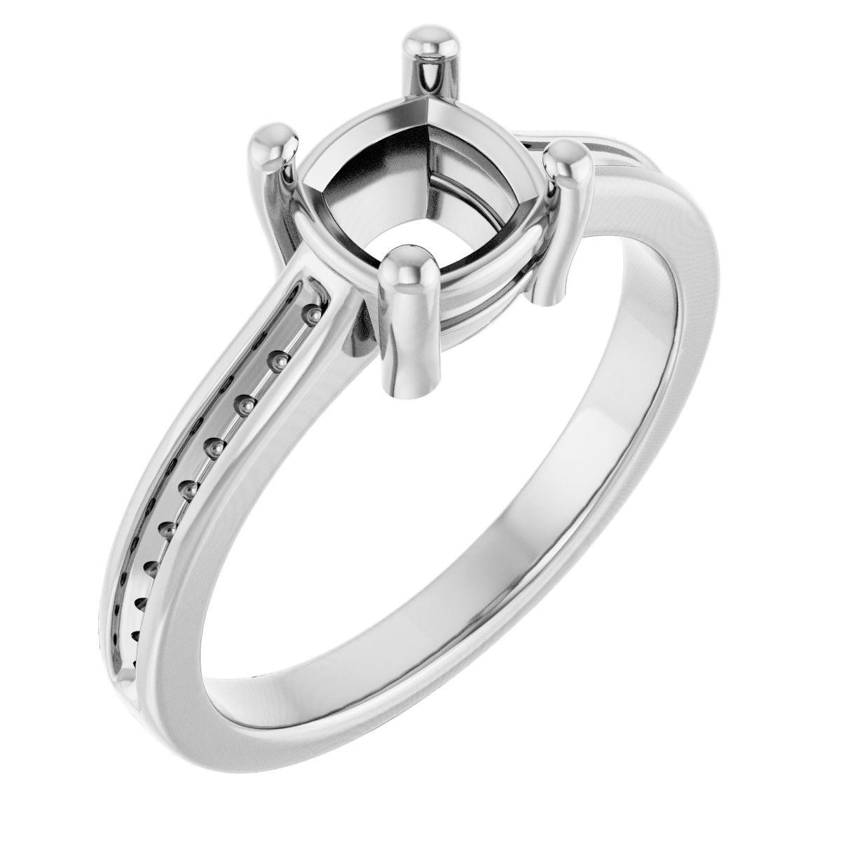 Accented Engagement Ring