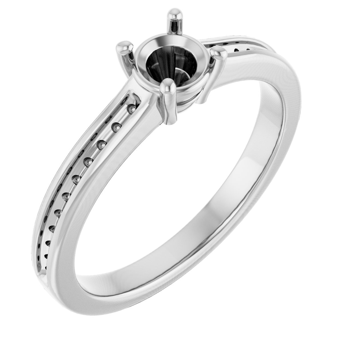 Accented Engagement Ring