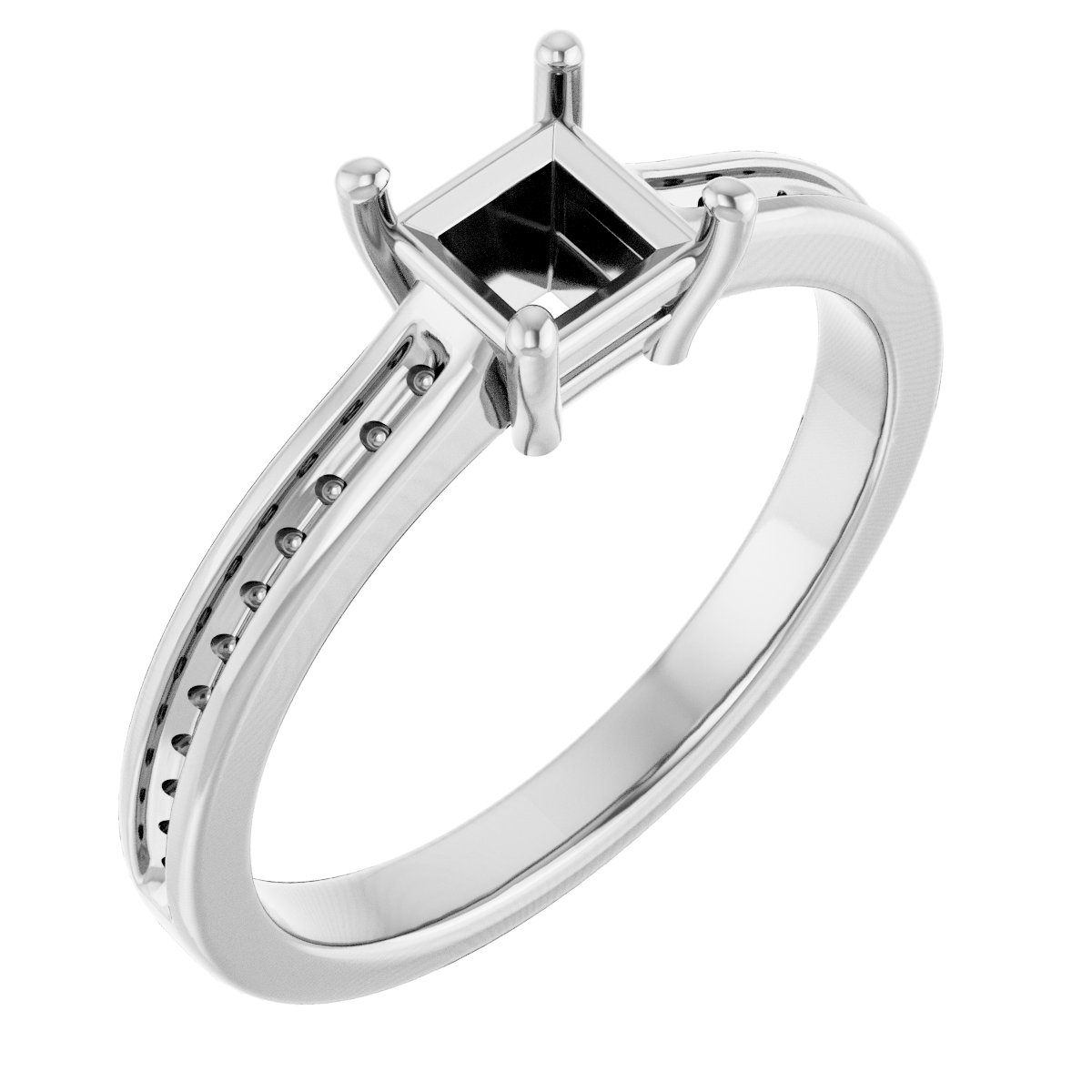 Accented Engagement Ring