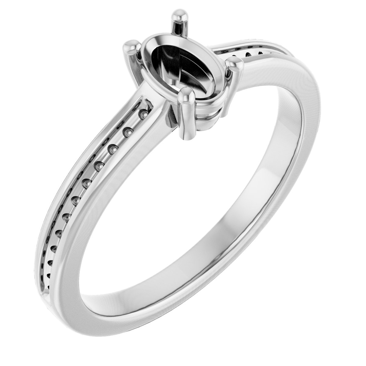 Accented Engagement Ring