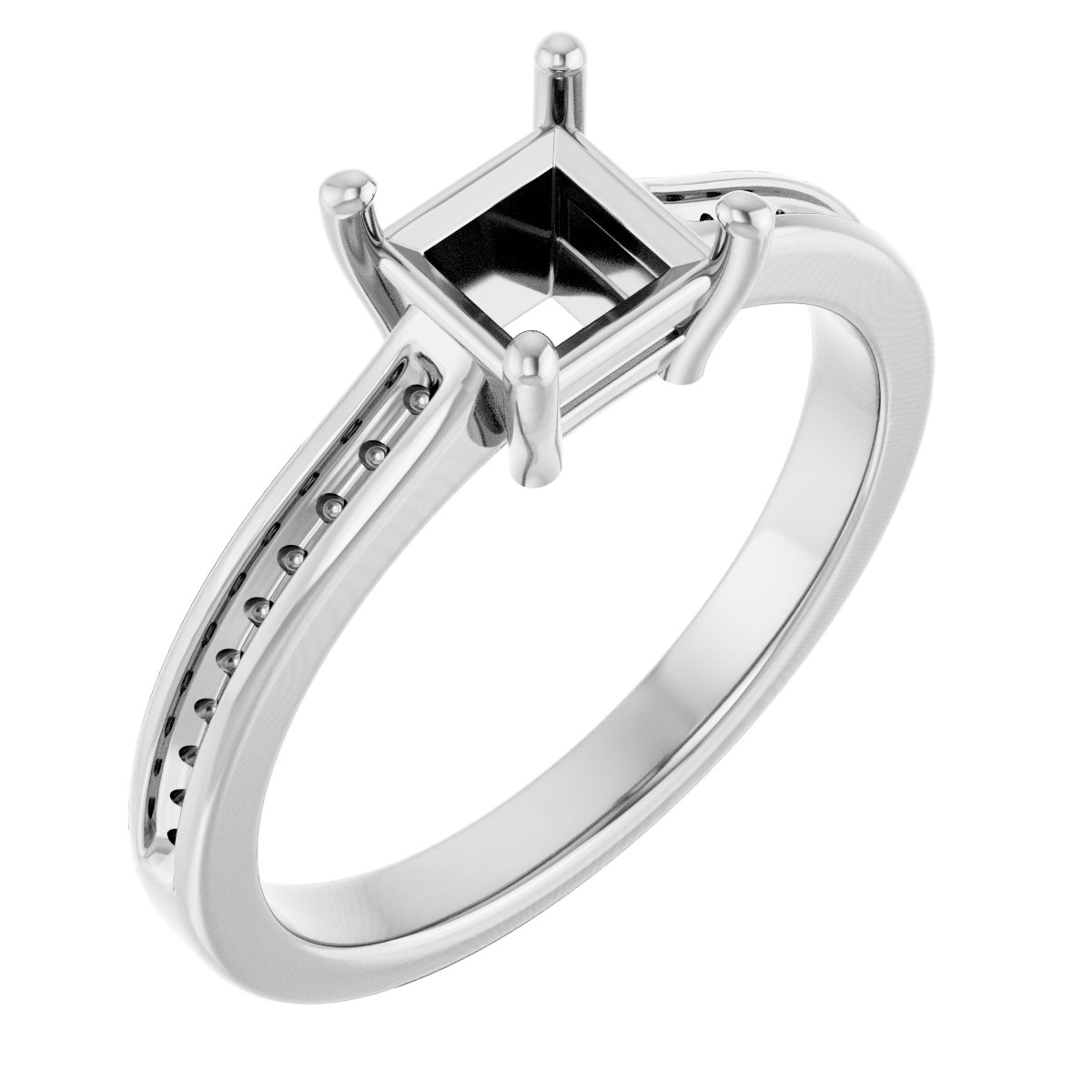 Accented Engagement Ring