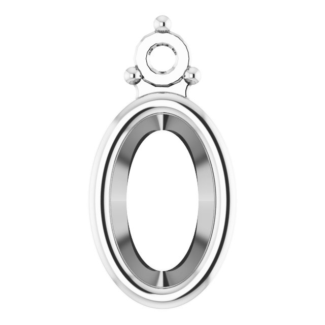 Bezel-Set Cabochon Earring Setting