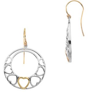 Circle Heart Earrings
