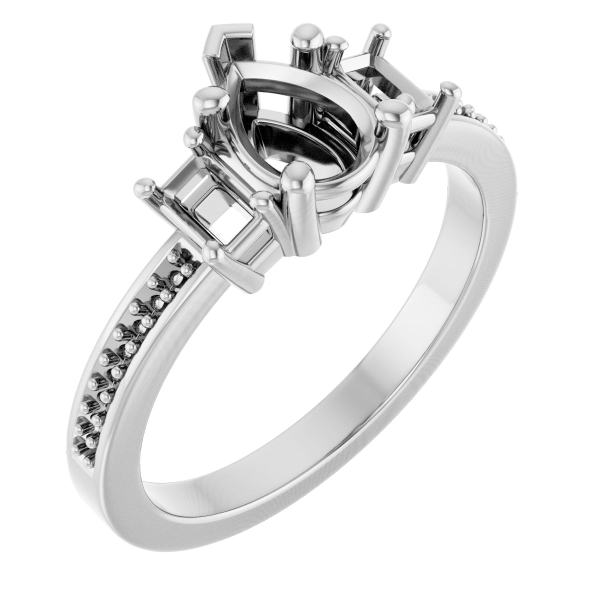 Three-Stone Engagement Ring
