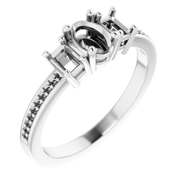 Three-Stone Engagement Ring