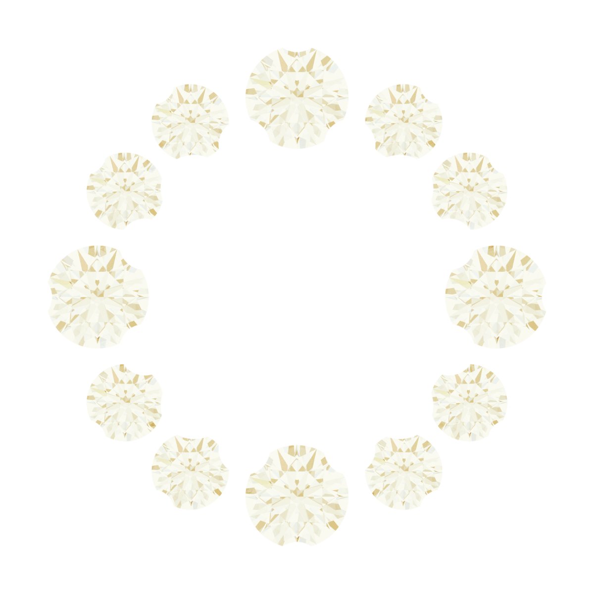Round Halo-Style Earring Setting