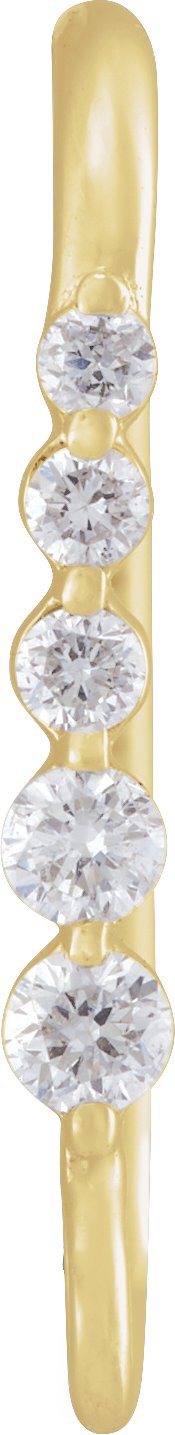 Graduated Accented Earring Top
