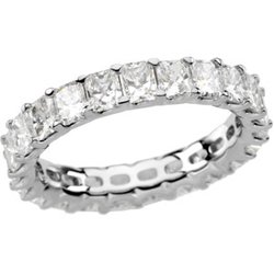 Eternity Band Mounting for Radiant Cut Stones