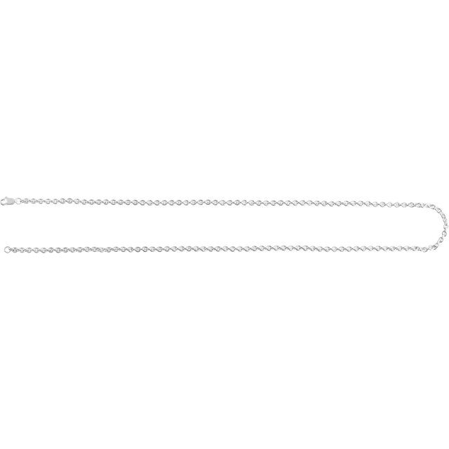 Sterling Silver 2.8 mm Cable 20 Chain