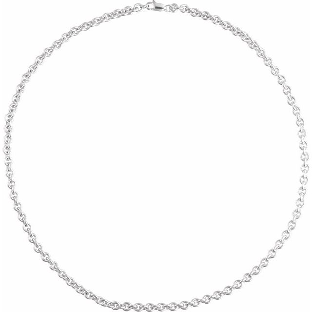 Sterling Silver 4.4 mm Cable 16