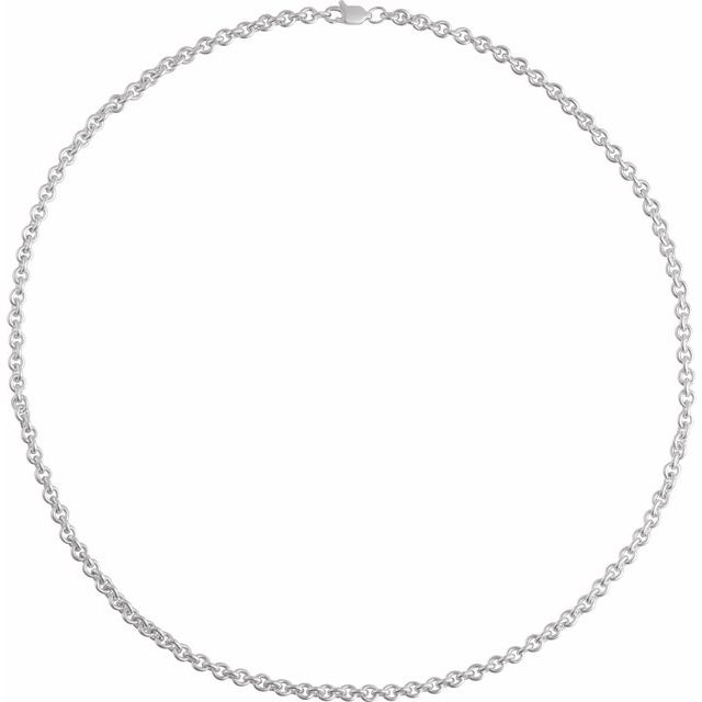 Sterling Silver 4 mm Cable 20 Chain