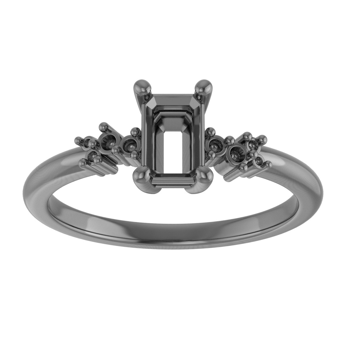 Natural Mozambique Garnet & .06 CTW Lab-Grown Diamond Ring view 3