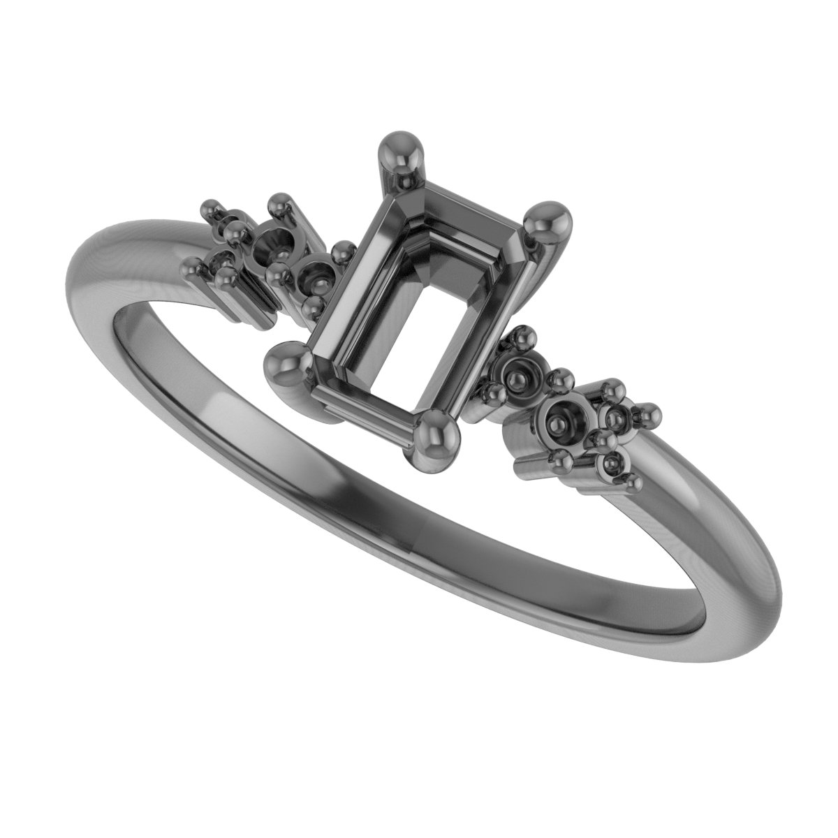 Natural Mozambique Garnet & .06 CTW Lab-Grown Diamond Ring view 5