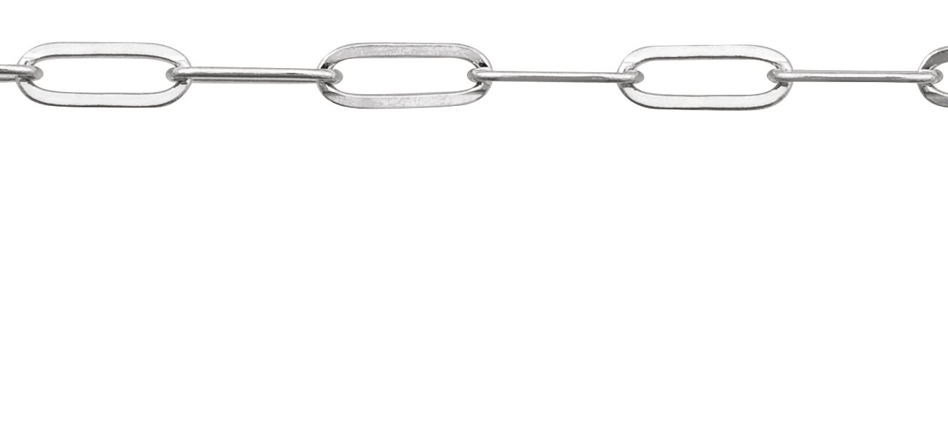 14K Yellow Gold-Filled 2.1 mm Paperclip-Style Chain by the Inch view 2