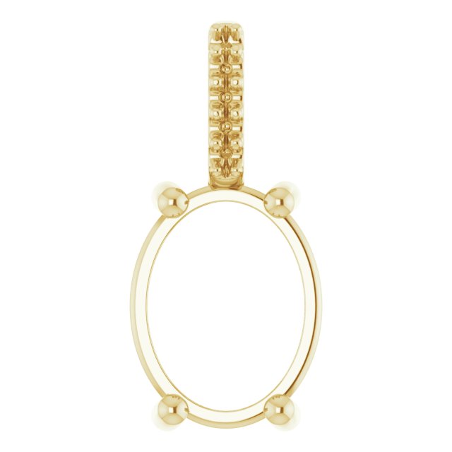Accented Cabochon Necklace or Charm/Pendant