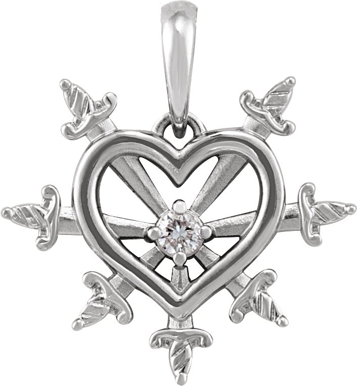 Heart & Daggers Necklace or Pendant