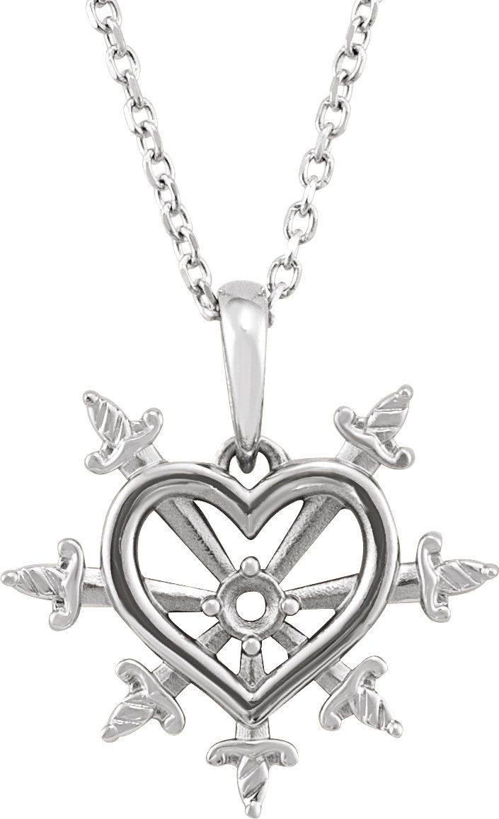 Heart & Daggers Necklace or Pendant
