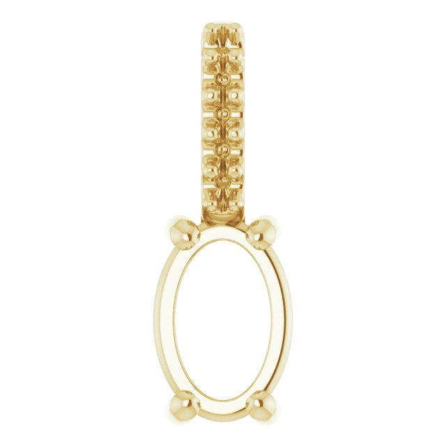 Accented Cabochon Necklace or Charm/Pendant