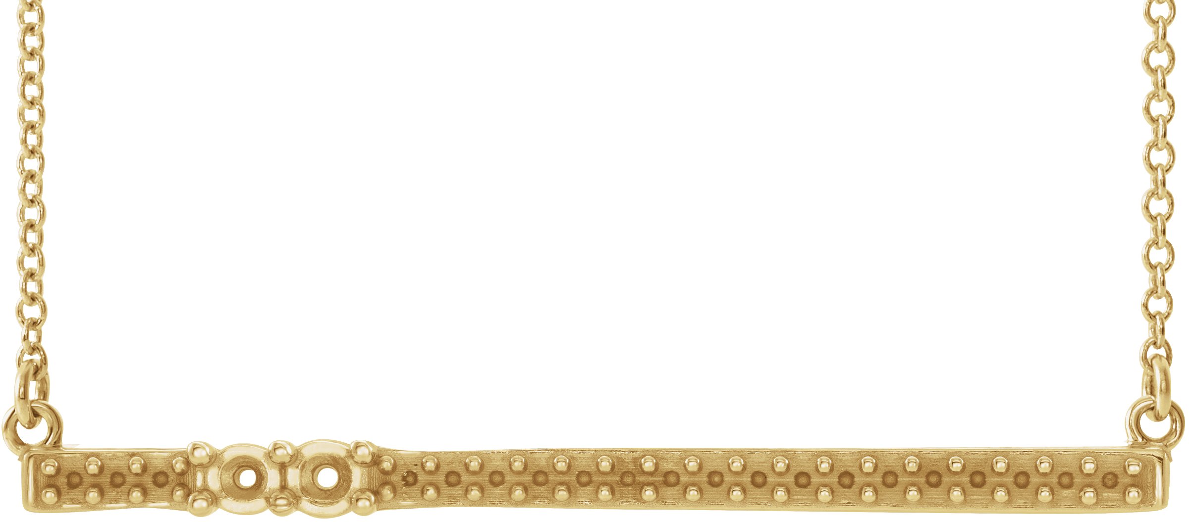 Accented Family Bar Necklace or Center