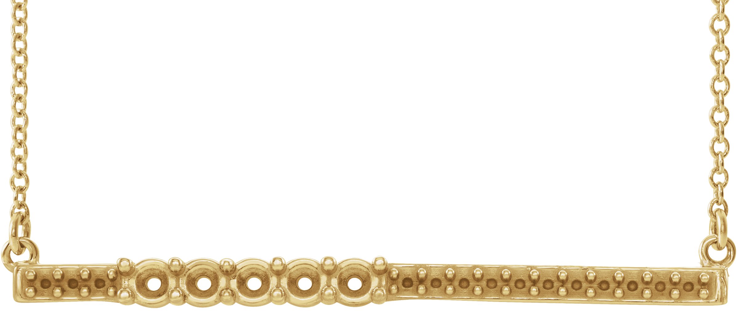 Accented Family Bar Necklace or Center