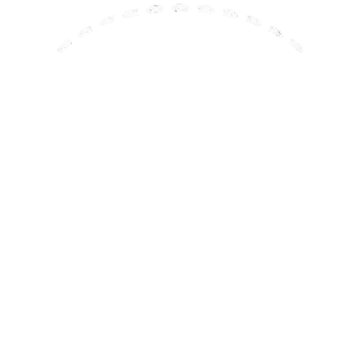 14K White Gold .07 CTW Natural Diamond Matching Band