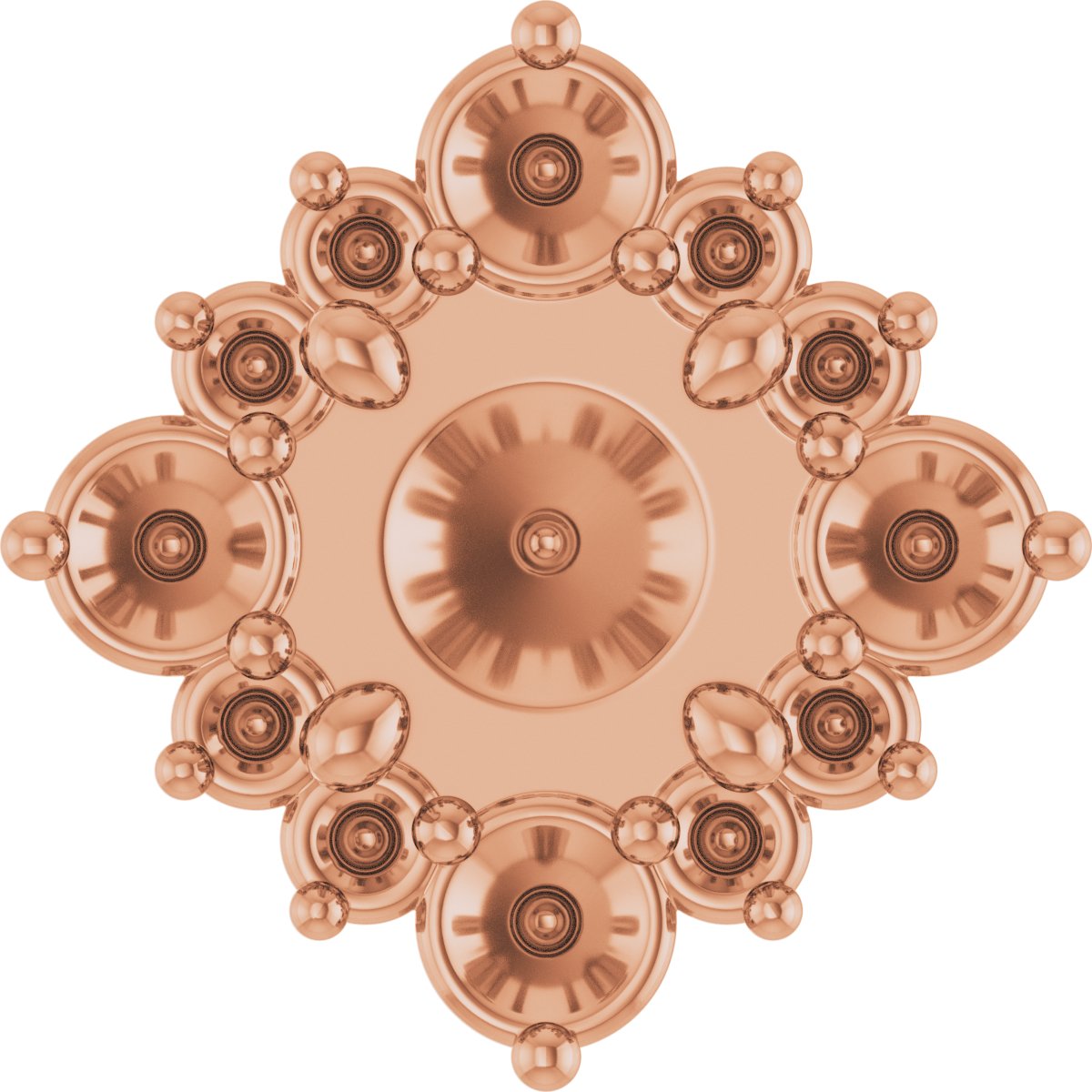 Round Halo-Style Earring Setting