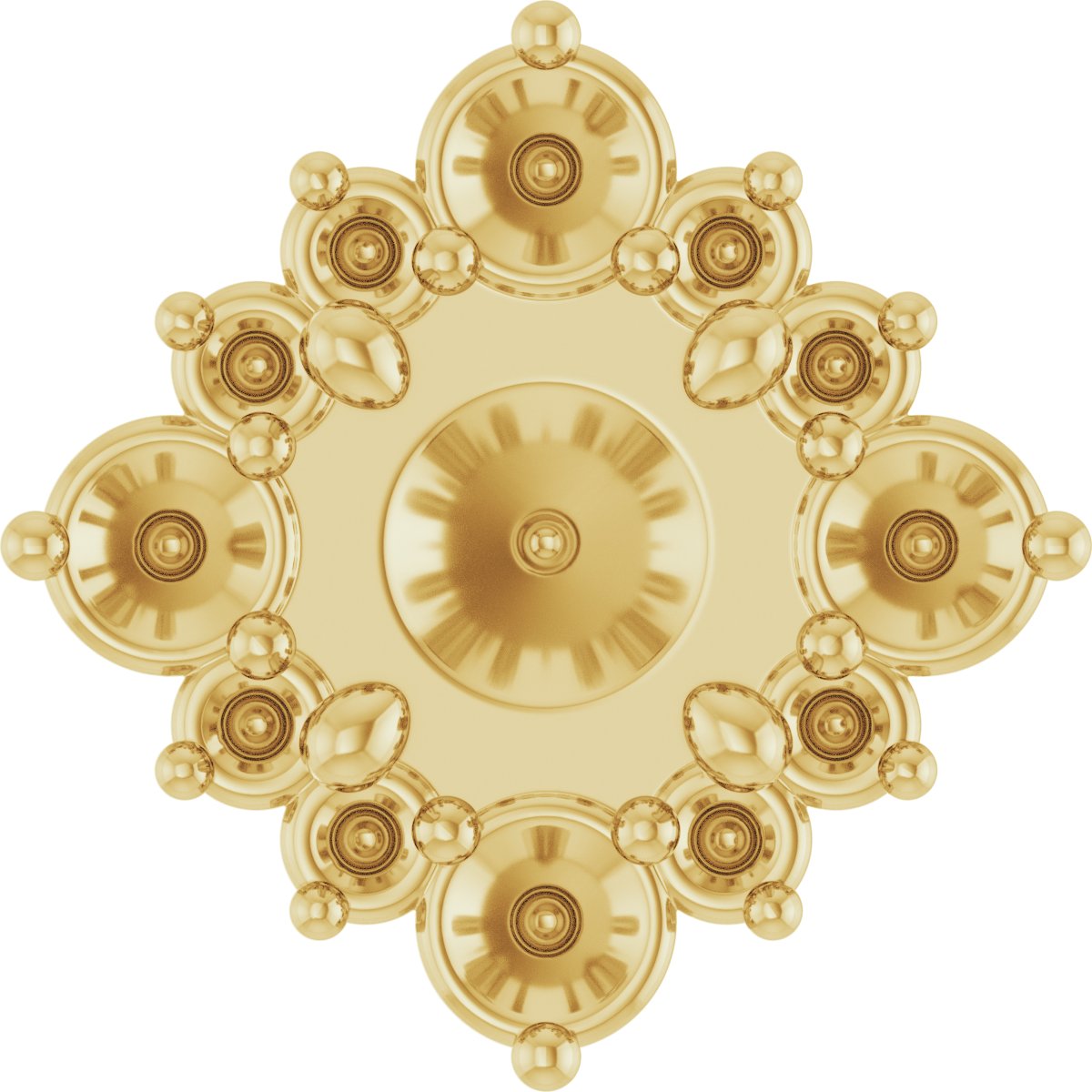 Round Halo-Style Earring Setting