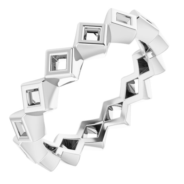 Bezel-Set Eternity Band