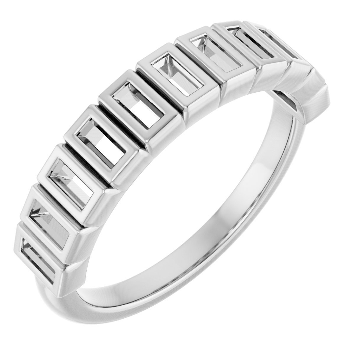 Bezel-Set Anniversary Band