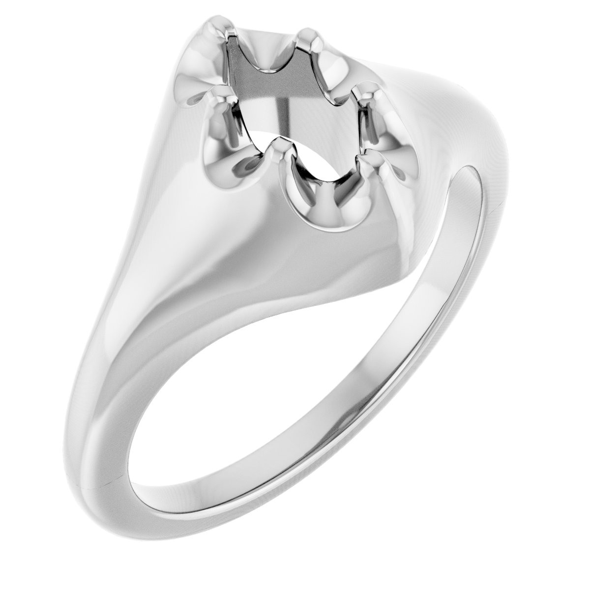 Solitaire Belcher Engagement Ring