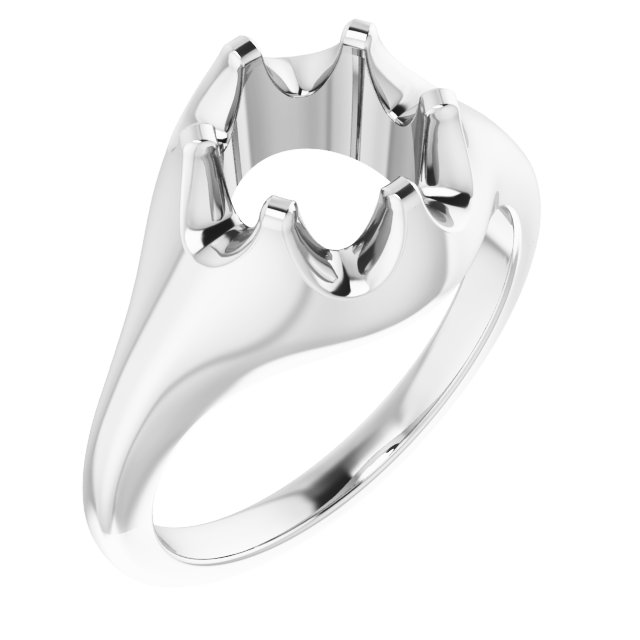 Solitaire Belcher Engagement Ring