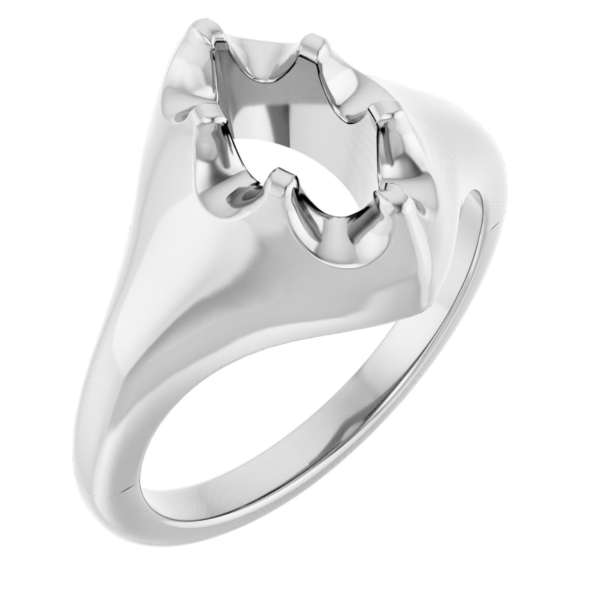Solitaire Belcher Engagement Ring