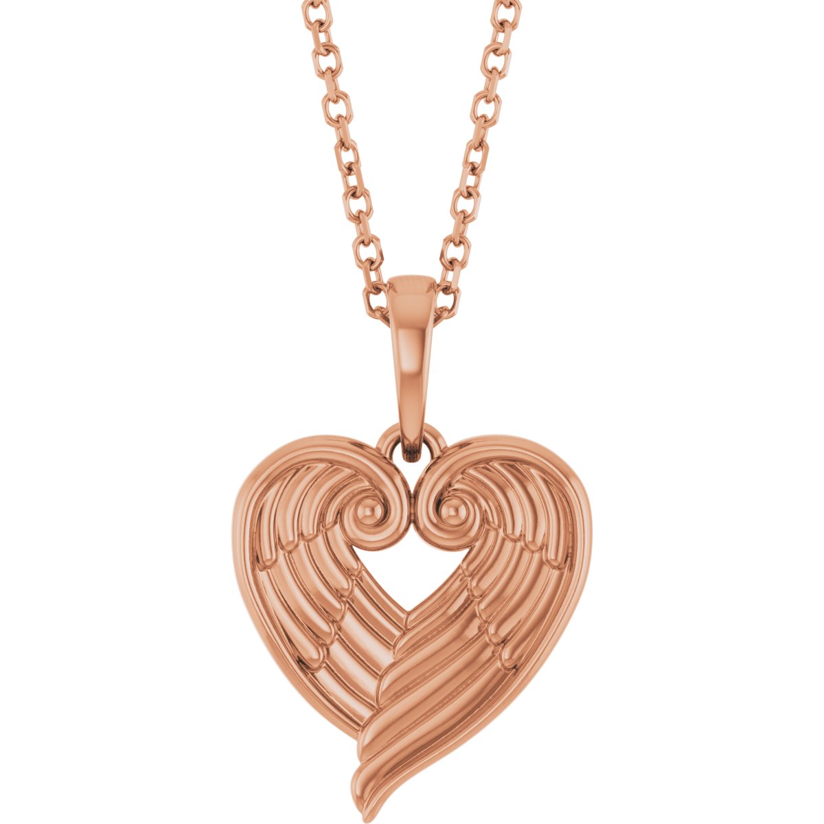 Angel Wing Heart Pendant