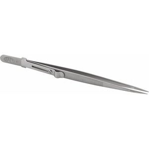 Allegro Diamond Tweezers Stainless Steel Black Fine Point Locking