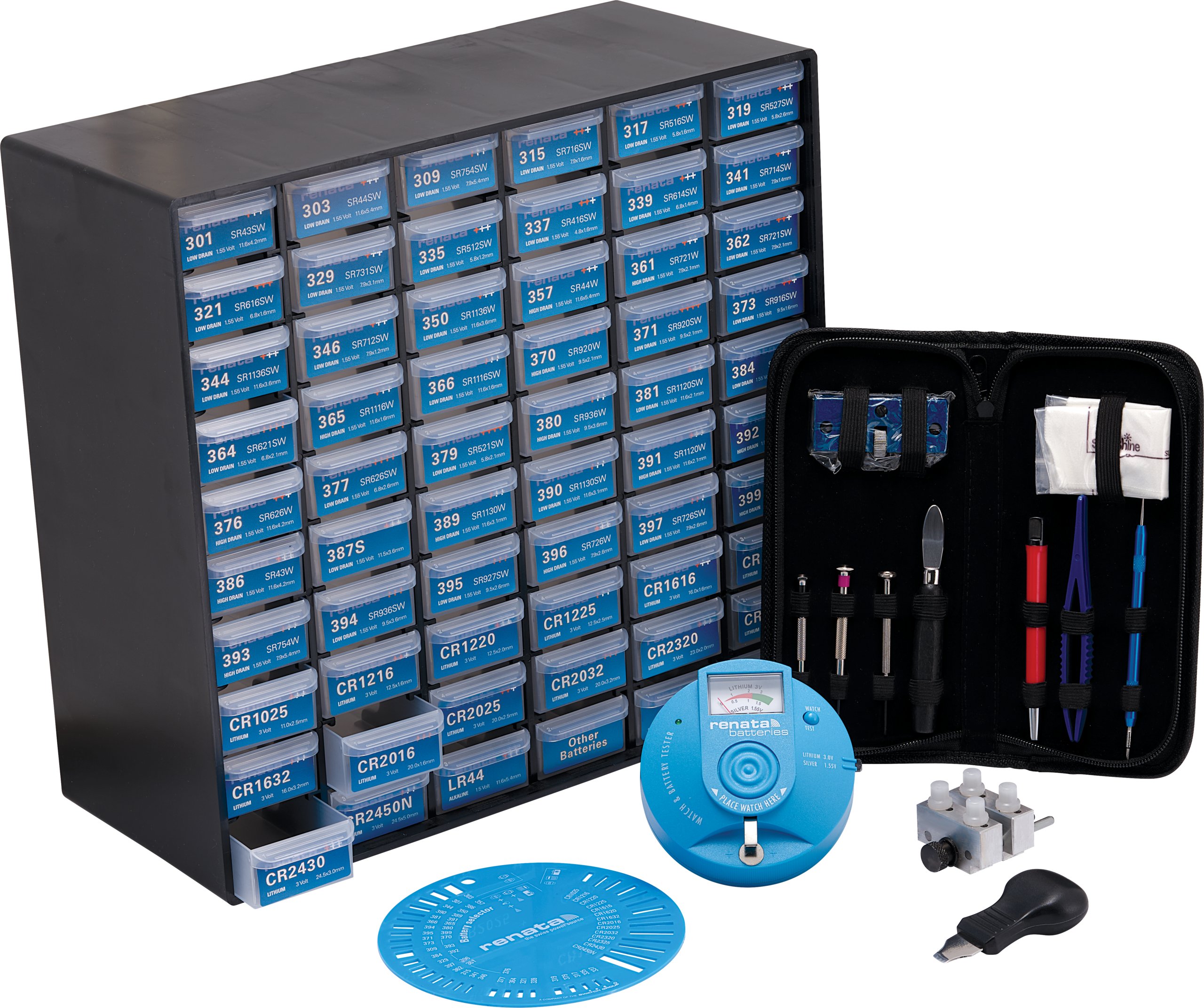 Renata® 224-Piece Deluxe Watch Battery Kit