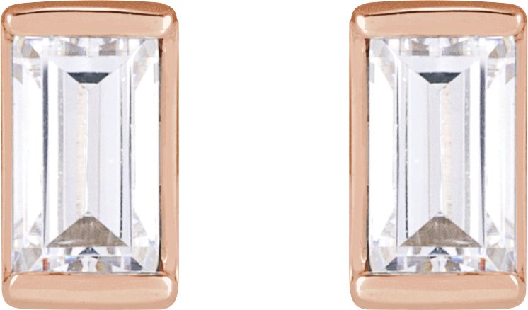 14K Rose .05 CTW Natural Diamond Stud Earrings-2
