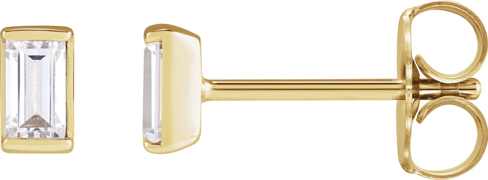 14K Yellow 1/8 CTW Natural Diamond Stud Earrings