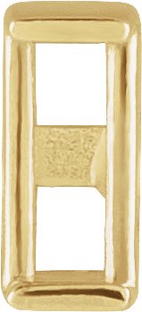 Straight Baguette Channel-Set Earring Setting