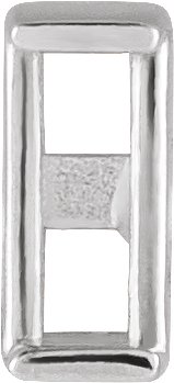 Straight Baguette Channel-Set Earring Setting