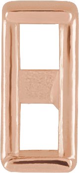 Straight Baguette Channel-Set Earring Setting
