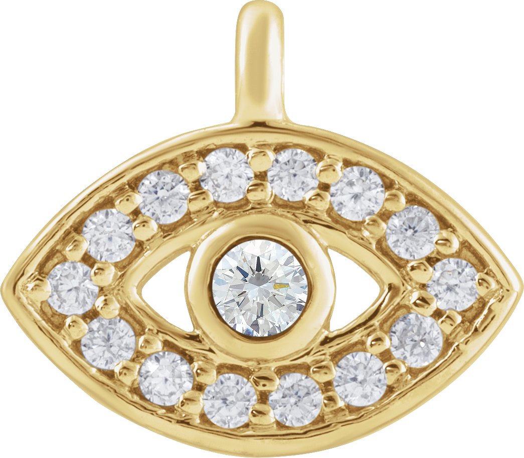 Petite Pavé® Evil Eye Dangle