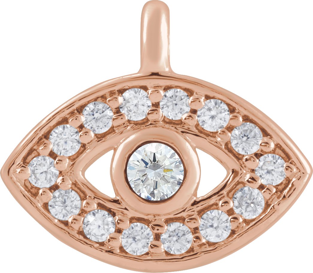 Petite Pavé® Evil Eye Dangle